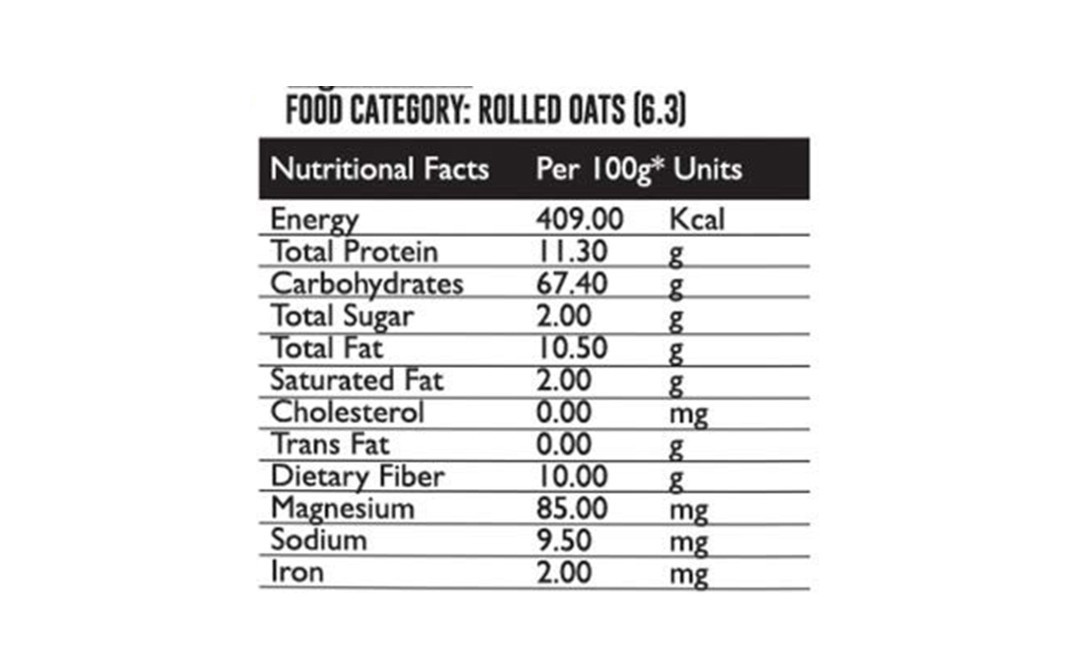 Nutriplato Rolled Oats    Pack  500 grams